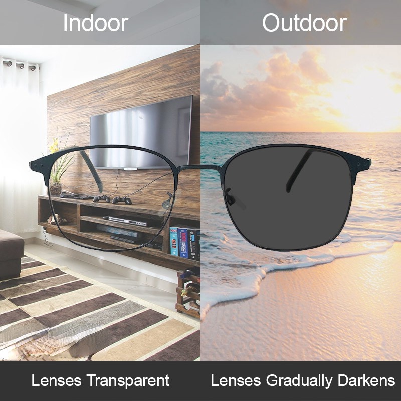 Mắt Kính Gọng Kim Loại Chống Bức Xạ Máy Tính