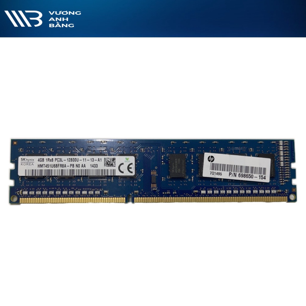 Ram DDR3 PC3L 4G bus 1600 Máy bộ USA Bảng Lớn- Dùng cho máy tính PC (BH 36 tháng)