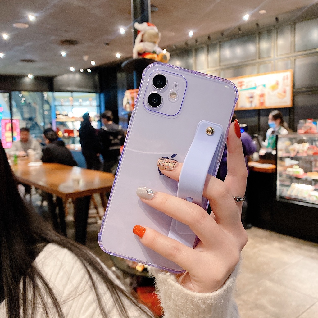Ốp Điện Thoại Trong Suốt Chống Sốc Thời Trang Cho iPhone 14 / 13 / 12 / 11 / X / 8 / 7P