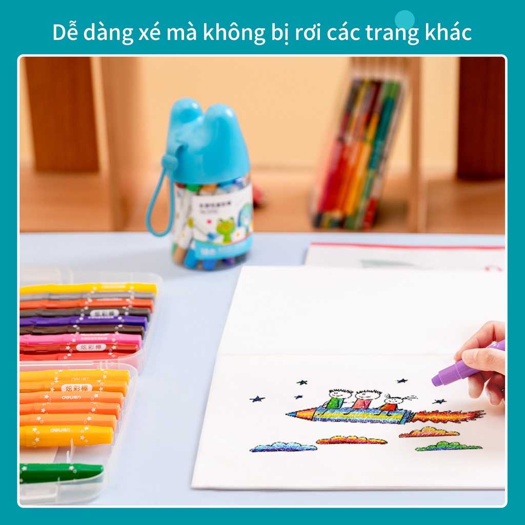 [Mã LIFEDE12 giảm 50K đơn 99K] Vở vẽ học sinh A4 Deli 20 trang - Màu Hồng/Xanh - 1 quyển - 73382