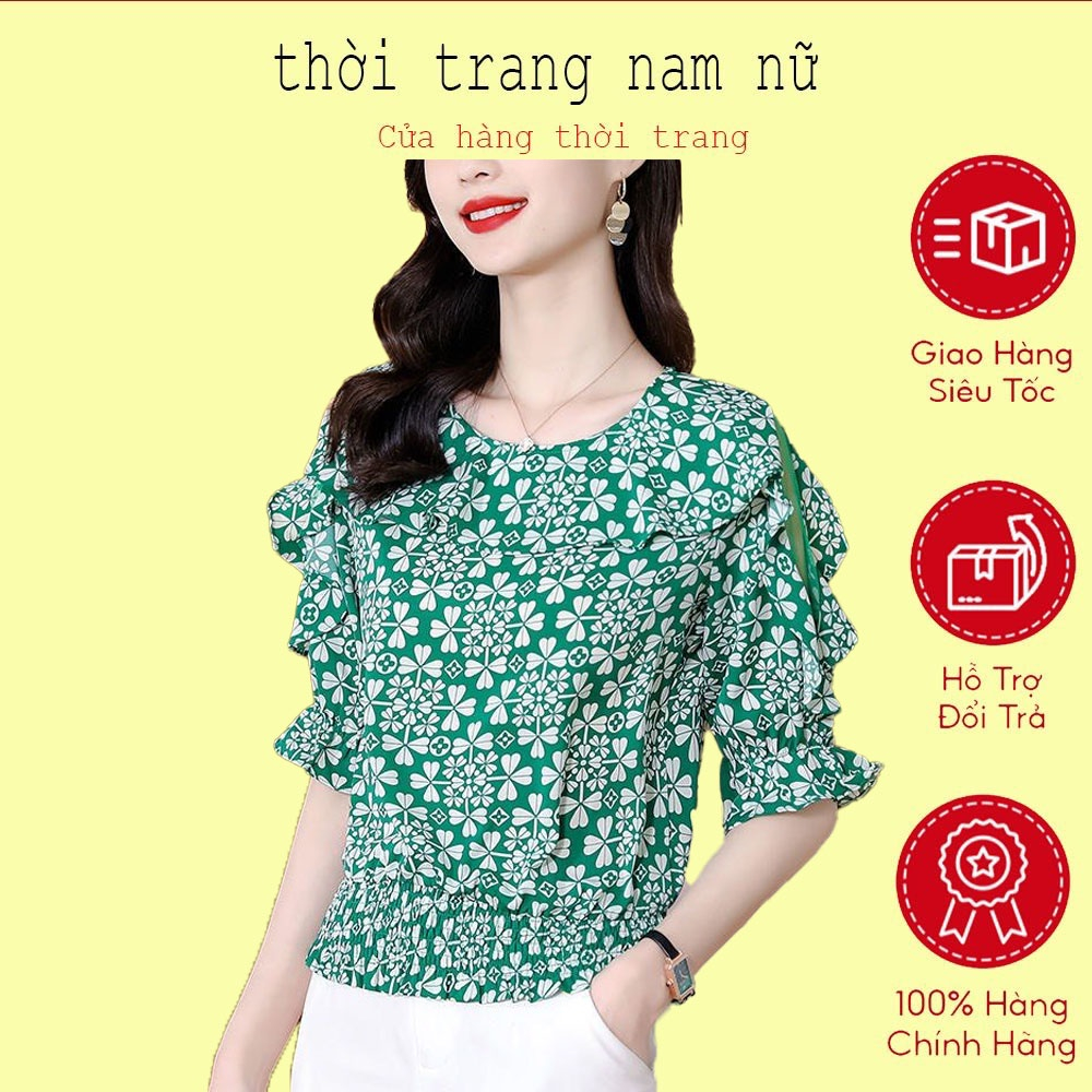 Áo Kiểu Nữ, Ngắn Tay, Chất Đũi thái loại 1 mềm mịn thấm mồ hôi ( Mã T27 )
