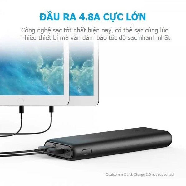 Pin Sạc Dự Phòng Anker A1252 15600mAh Portable Dành Cho điện Thoại IP Xiaomi Huawei Samsung Oppo Realme