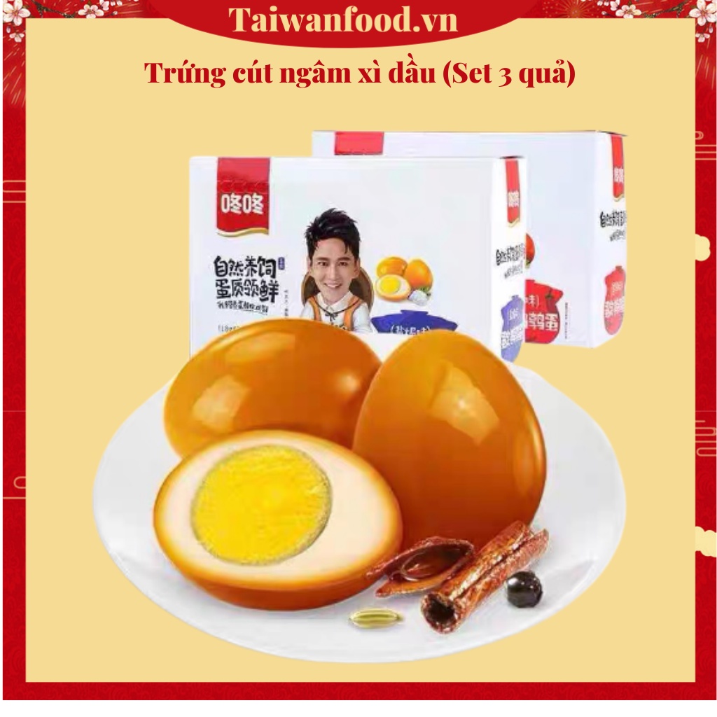 Trứng cút xì dầu/ Trứng cút ngâm tương (Set 3 quả) | BigBuy360 - bigbuy360.vn