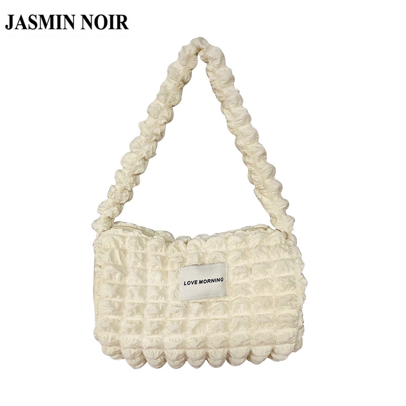 Túi xách đeo vai JASMIN NOIR họa tiết sọc caro đơn giản thời trang cho nữ