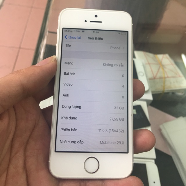 Điện thoại Apple iPhone 5s silver 32 GB