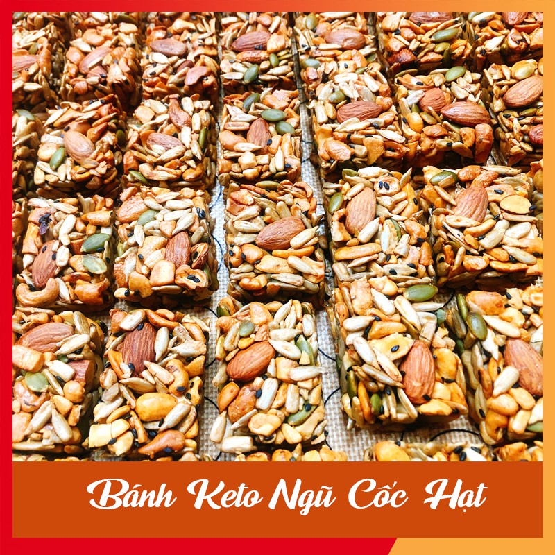 Bánh Ăn Kiêng 🍪 GIẢM CÂN 🍪 Keto Ngũ Cốc Hạt 500 gr_ Bánh ăn chế độ Keto, ăn kiêng