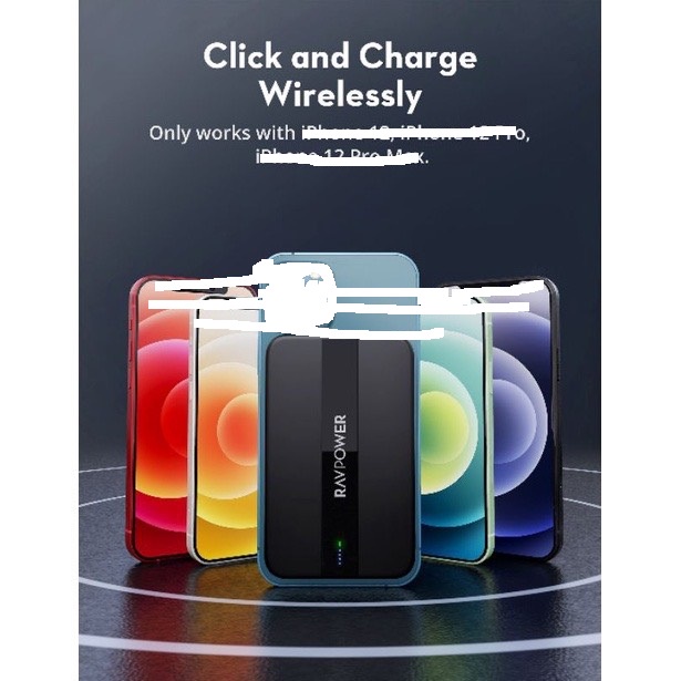Sạc dự phòng sạc ko dây từ tính RAVPower RPPB234 dung lượng 5000mah
