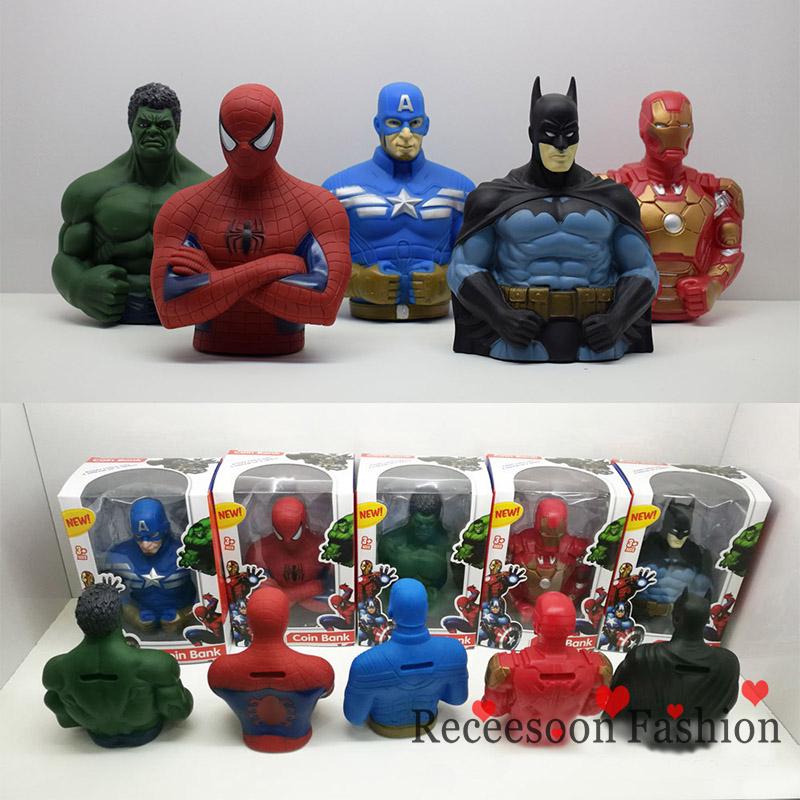 Ống heo tiết kiệm hình nhân vật siêu anh hùng Avengers độc đáo kích thước 13.5*10*19.5cm