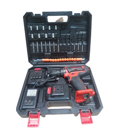 Bộ Máy Khoan Pin 26V MAKTEC Japan Có Chế Độ Búa Tặng Kèm Hộp Vali Mũi Khoan Mũi Vít Đủ Loại Khoan Bin Không Dây