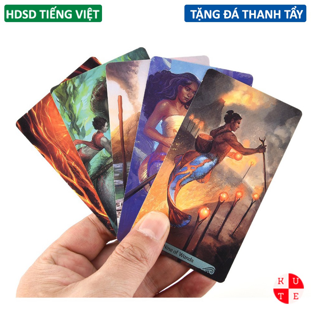 Bài Tarot Mermaid 78 Lá Bài Tặng Hướng Dẫn Sử Dụng Tiếng Việt Và Đá Thanh Tẩy C35