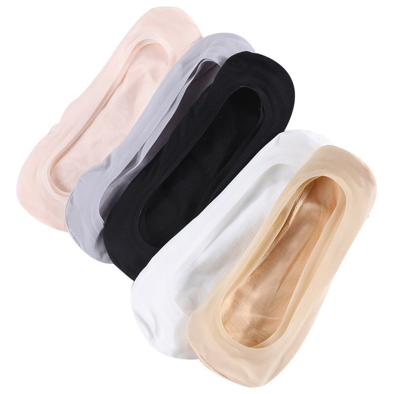 Tất búp bê vớ lười nữ mang giày cao giấu vớ có đệm cao su chống trượt MRSOCKS VL006