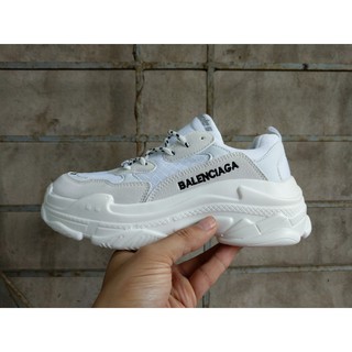 [HỘP BOX THƯỜNG] Giày Balenciaga Triple S màu xám trắng