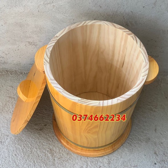 Thùng gỗ đựng gạo♥️GIÁ SỐC♥️thùng đựng gạo 10-15kg tránh ẩm mốc,côn trùng