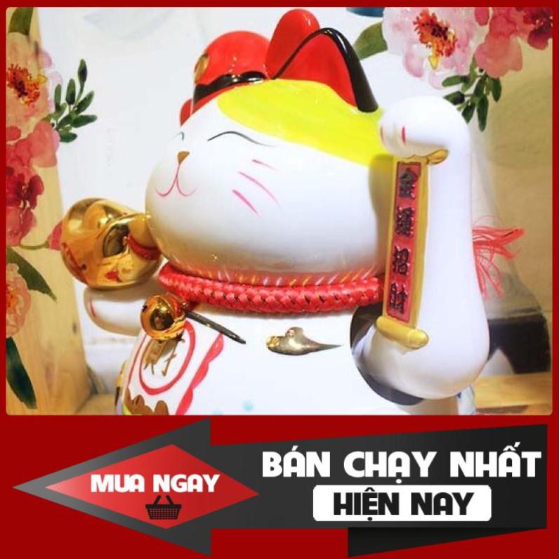 [SP BÁN CHẠY] Mèo thần tài Tiền Vô Như Nước kèm sạc cao 20cm