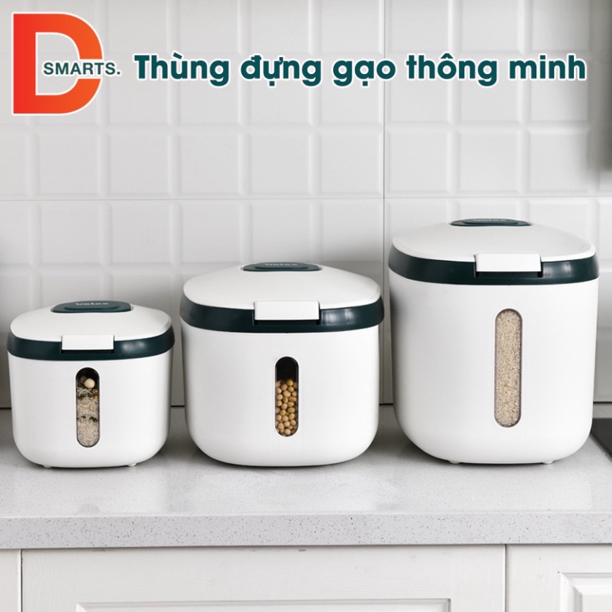 Thùng đựng gạo và ngũ cốc thông minh chống ẩm mốc và côn trùng tiện dụng HÀNG HOT