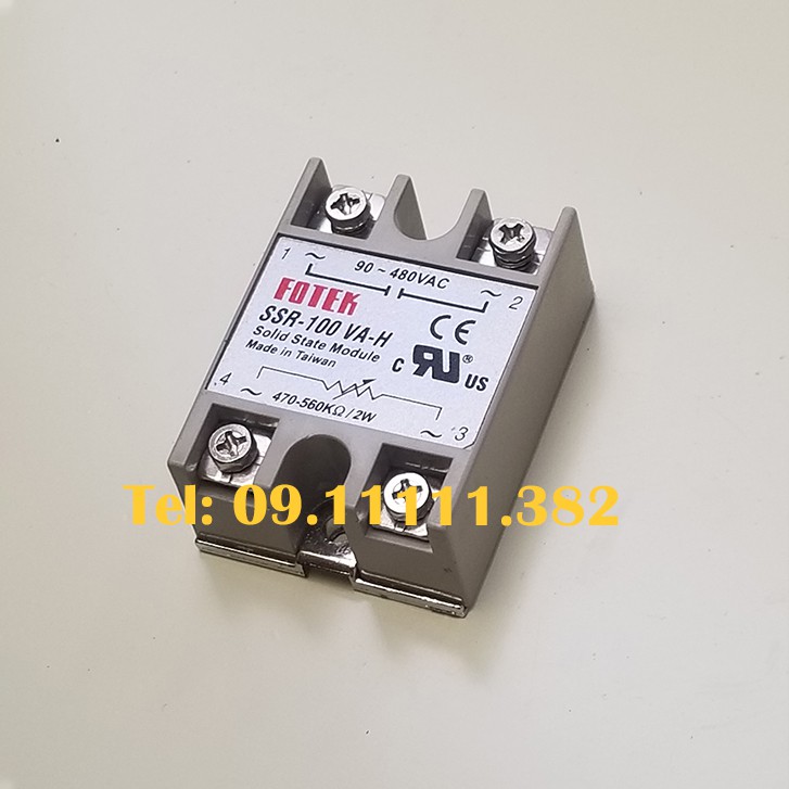 Relay bán dẫn Fotek SSR- 100 VA-H đóng ngắt mạch điện không tiếp súc