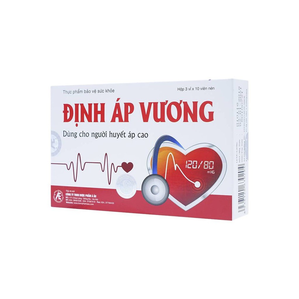 Định Áp Vương - Sản phẩm dành cho người huyết áp cao Hộp 30 viên