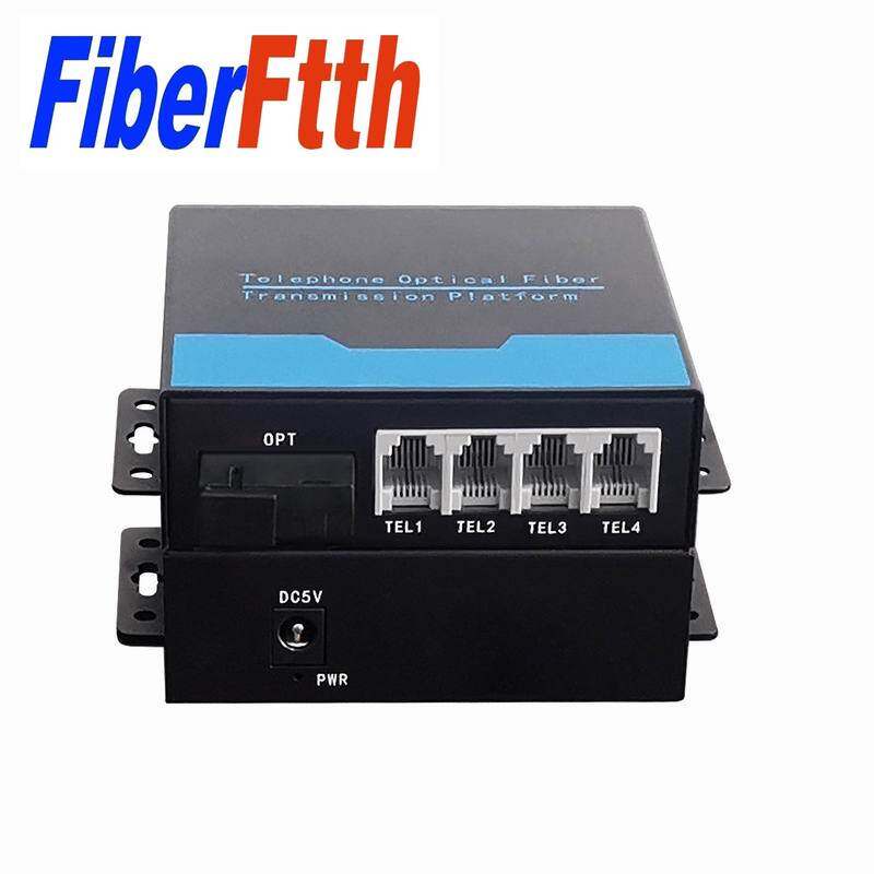 Bộ chuyển đổi điện thoại sang sợi quang PCM Voice Over 1 cặp fxsfxo1CH2CH4CH8CH 100M Ethernet