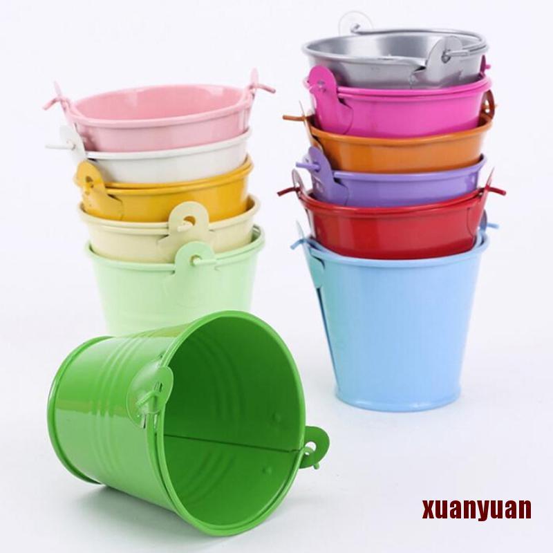 Xô Đựng Kẹo Mini Bằng Kim Loại Nhiều Màu Trang Trí Tiệc Cưới