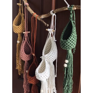 Mành Kén treo cây Macrame (Hình chụp thật)