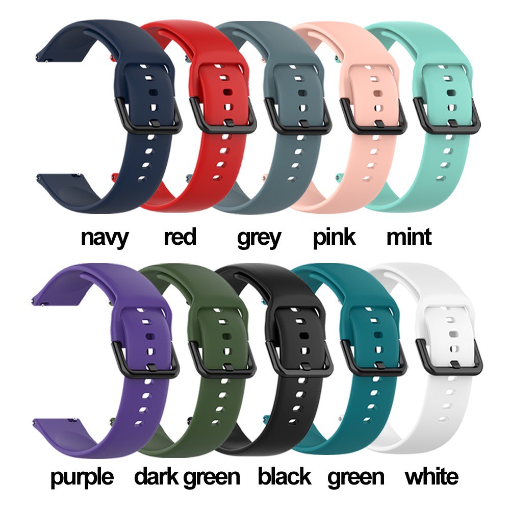 FUTURE Buckles Silicone Smart Watch accessories 20mm Strap Replacement Watch Band New Sport Bracelet Soft Wristbands/Multicolor