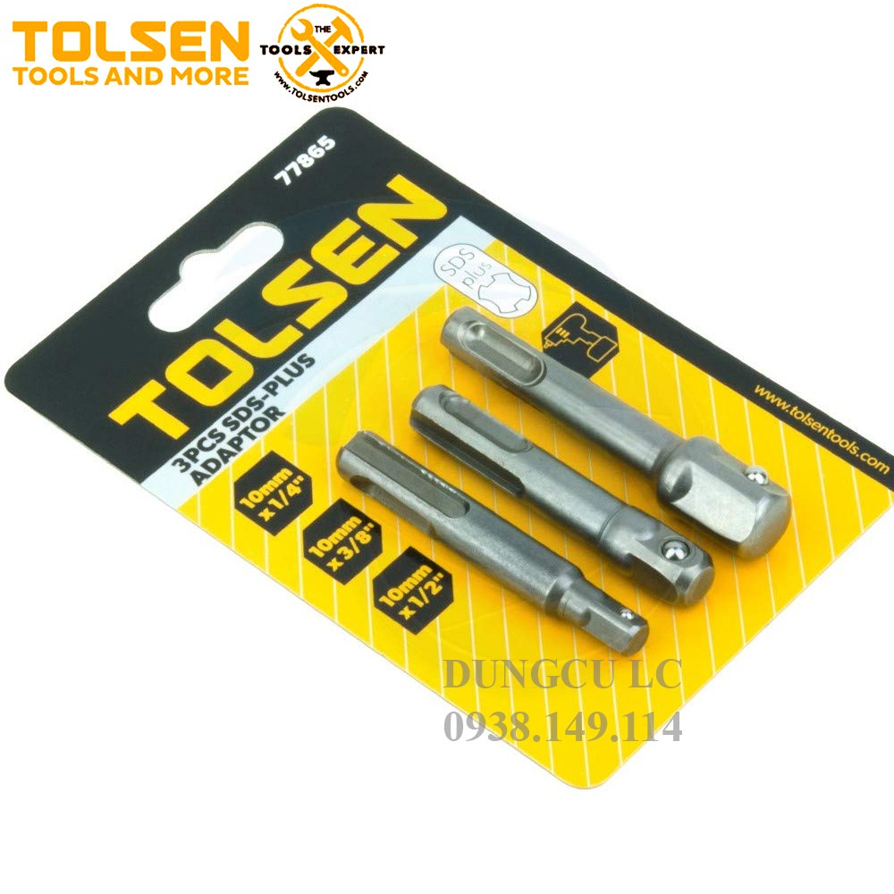 Bộ 3 mũi khoan nối đầu tuýp Tolsen 77865