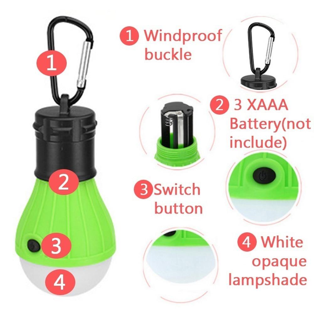 Bóng Đèn LED Có Móc Treo Sử Dụng Pin Khẩn Cấp Cho Hoạt Động Ngoài Trời