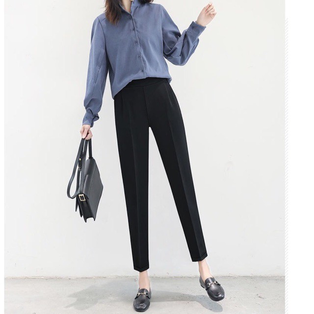 Quần baggy/quần vải nữ ống suông chất siêu đẹp - Hàng cao cấp