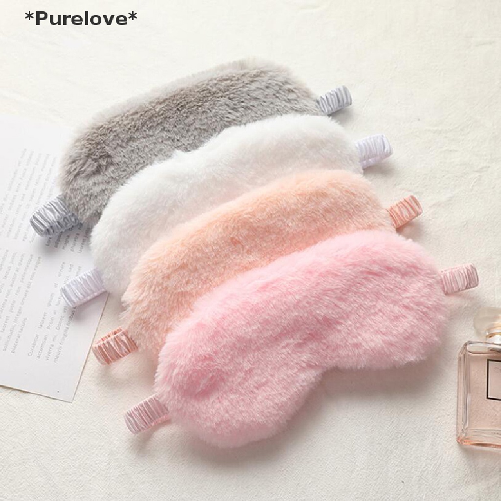 Miếng Bịt Mắt Ngủ Chất Liệu Lông Nhung Mềm Mại