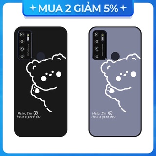 Ốp lưng Vsmart Joy 3/Joy 4/Active 3/Bee 3/Live/...dẻo đen hình Gấu Hello