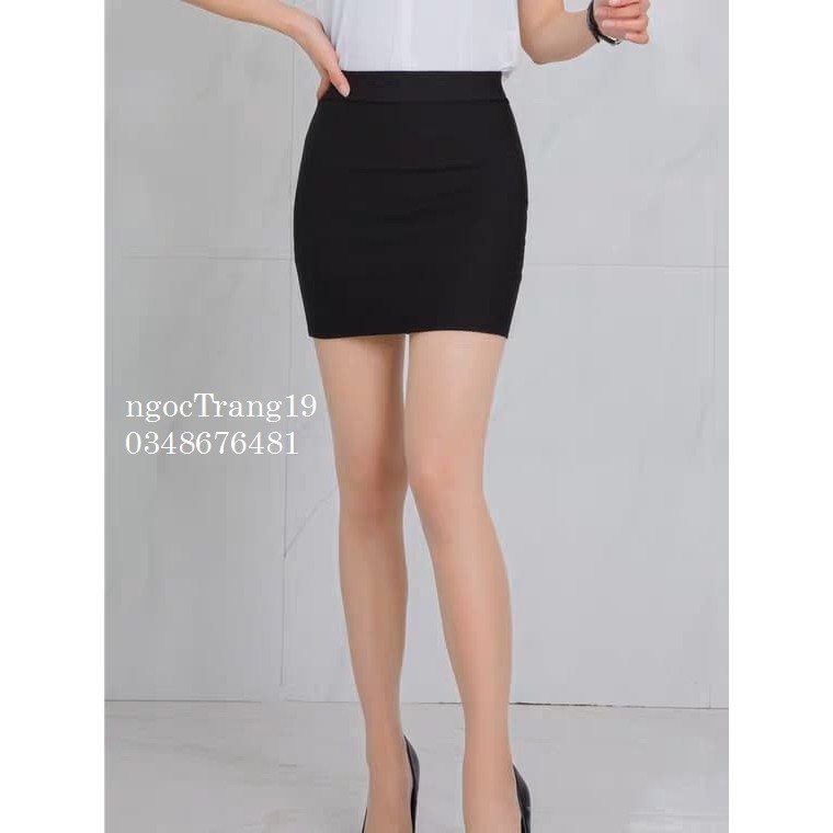 HOT DEAL chân váy cạp cao chất co dãn cao cấp shop thiết kế