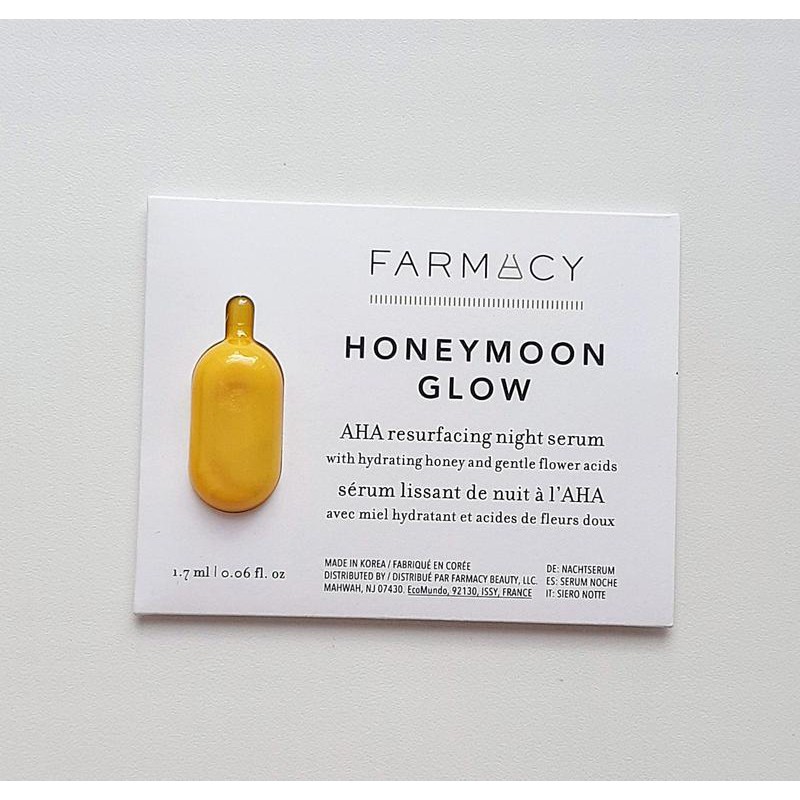 farmacy honeymoon glow aha resurfacing night serum