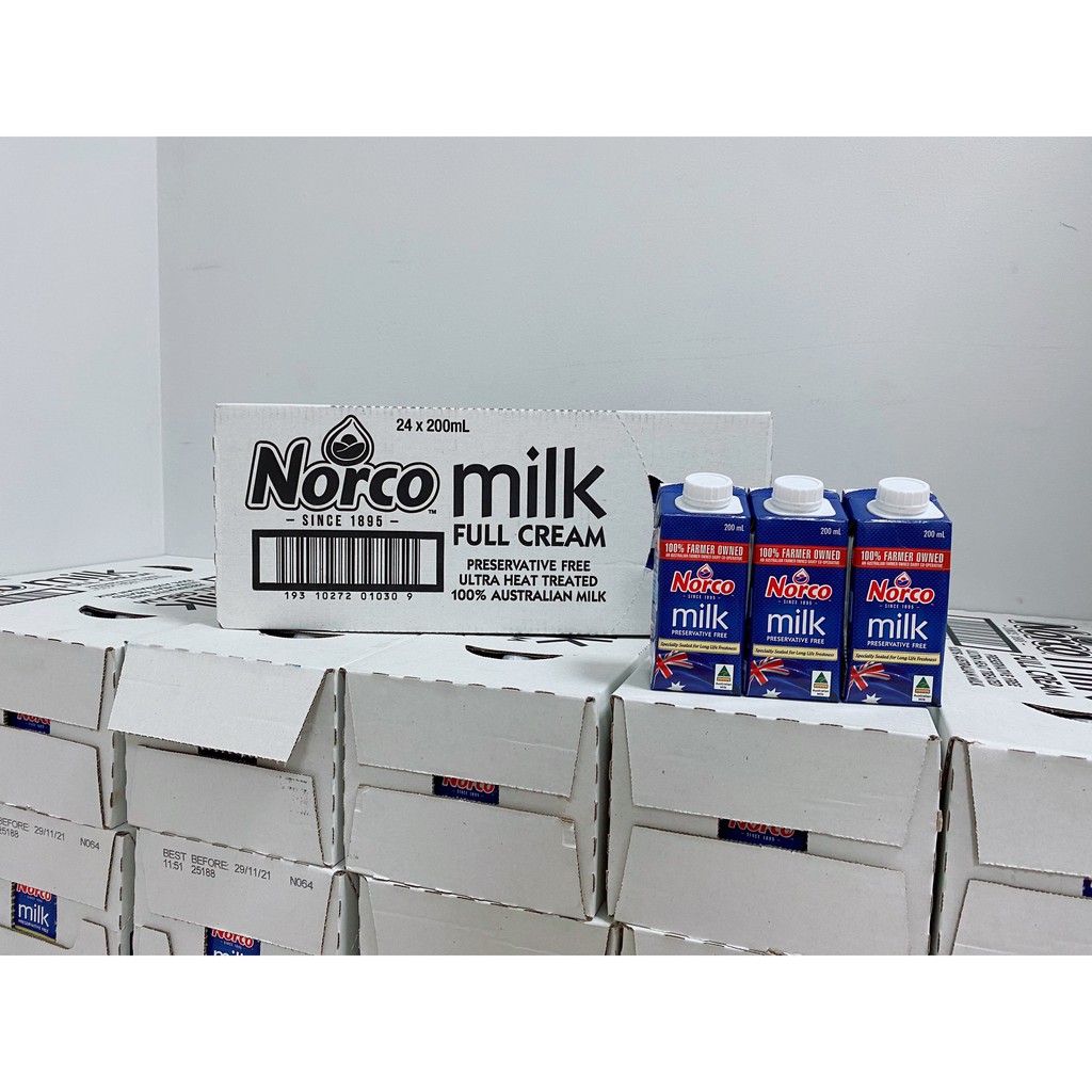Sữa nước Norco Úc nguyên kem 200ml