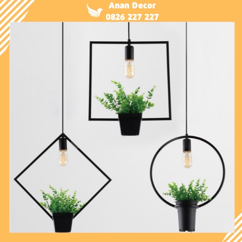 Đèn thả hình học chậu cây chưa bao gồm bóng đèn LS1111
