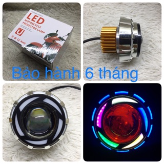 Đèn pha led bi cầu mắt quỷ 7 màu (pha mắt cú)