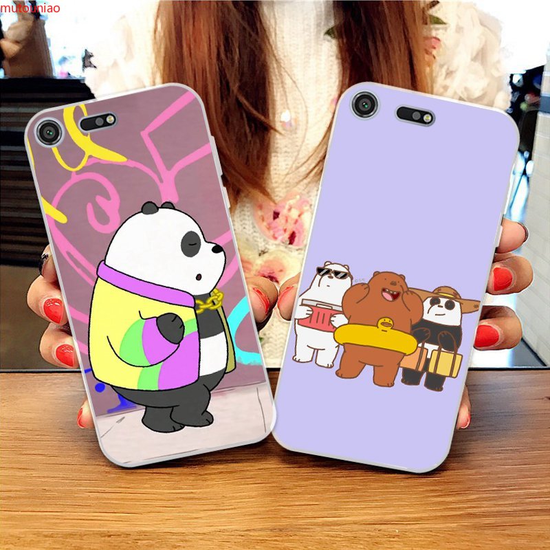 Ốp Lưng Mềm In Hình Gấu Cười Xinh Xắn Cho Sony Xperia Z3 Z5 Xz1 Xz2 Xz Premium Xz3 Xz4 Compact 5