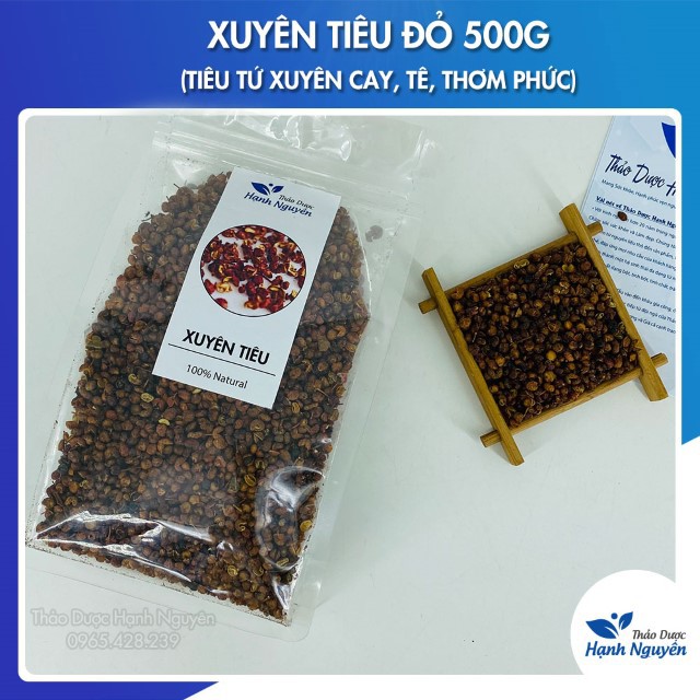 Xuyên Tiêu Đỏ 500g (Có hút chân không) - Hoa Tiêu, Tiêu Tứ Xuyên, Cay, Tê