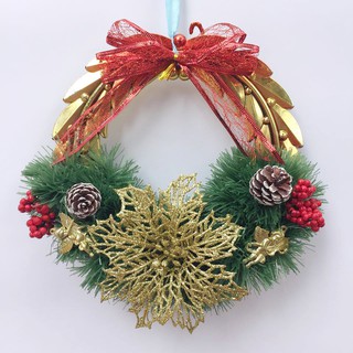 Vòng nguyệt quế đường kính 25cm trang trí Giáng sinh - Noel