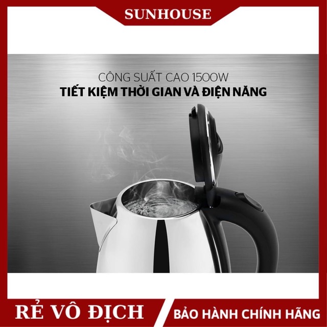 Ấm siêu tốc Inox HAPPY TIME HTD1081 hàng chính hãng