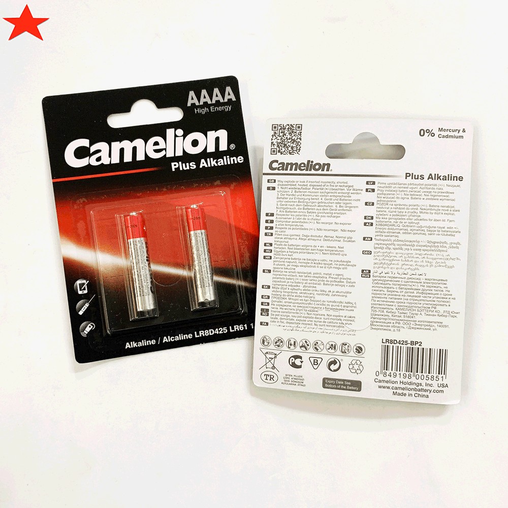 Pin 4a pin AAAA Plus Alkaline  Camelion, Pin 4A LR8D425 LR61