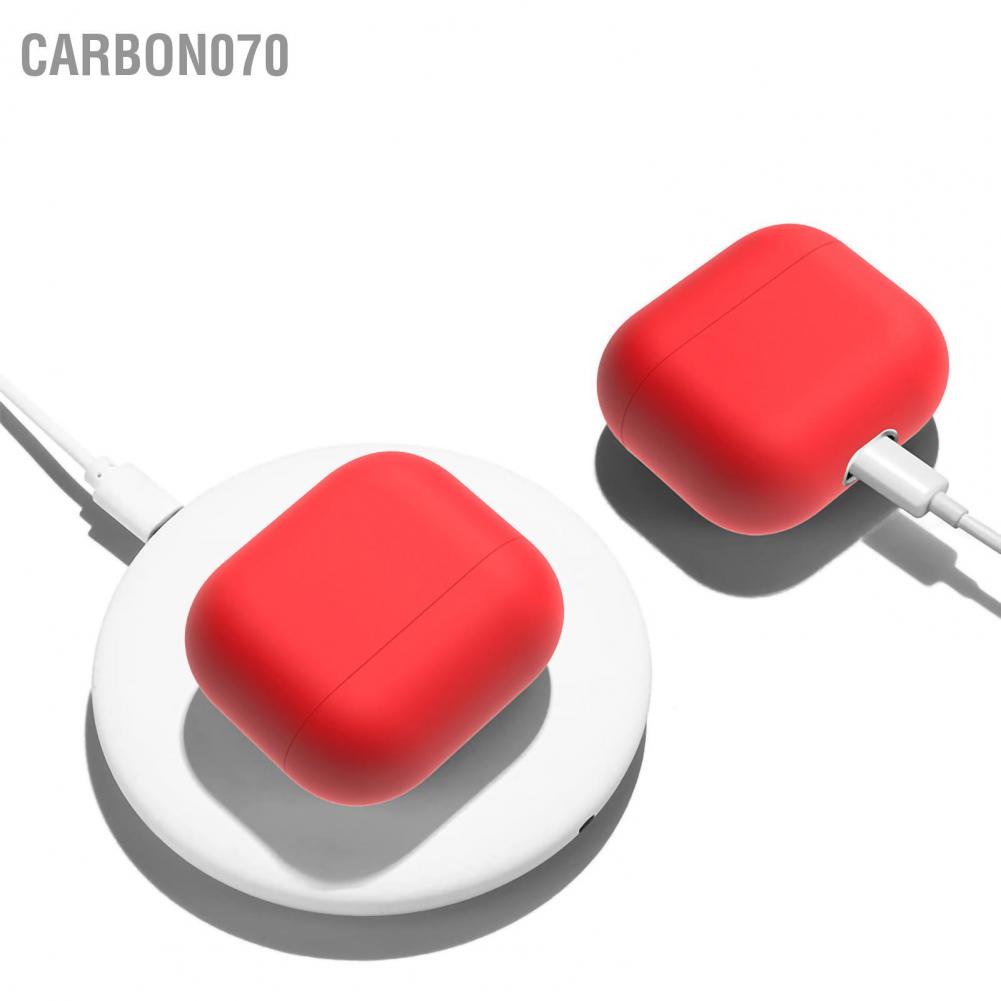 Carbon070 Hộp đựng tai nghe Bluetooth không dây Siêu mỏng Vỏ mềm tách Silicone lỏng cho Tai iOS 3