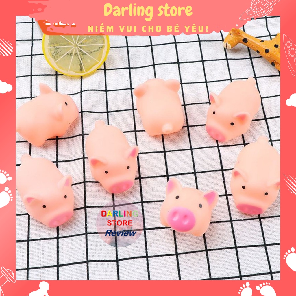 Heo con smile đồ chơi squishy bóp kêu chíp chíp giảm stress Darling Store