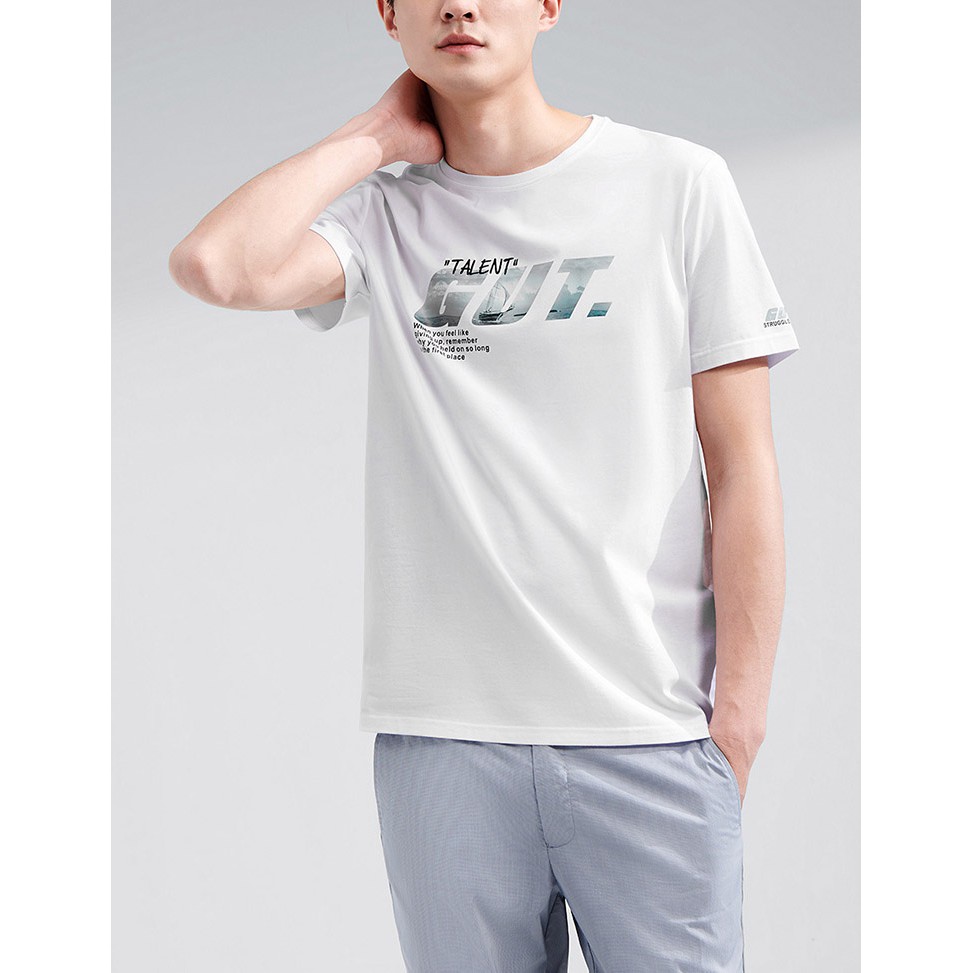 Áo Thun Nam HLA Fashion Simple Pattern Comfortable Short Sleeve T-shirt