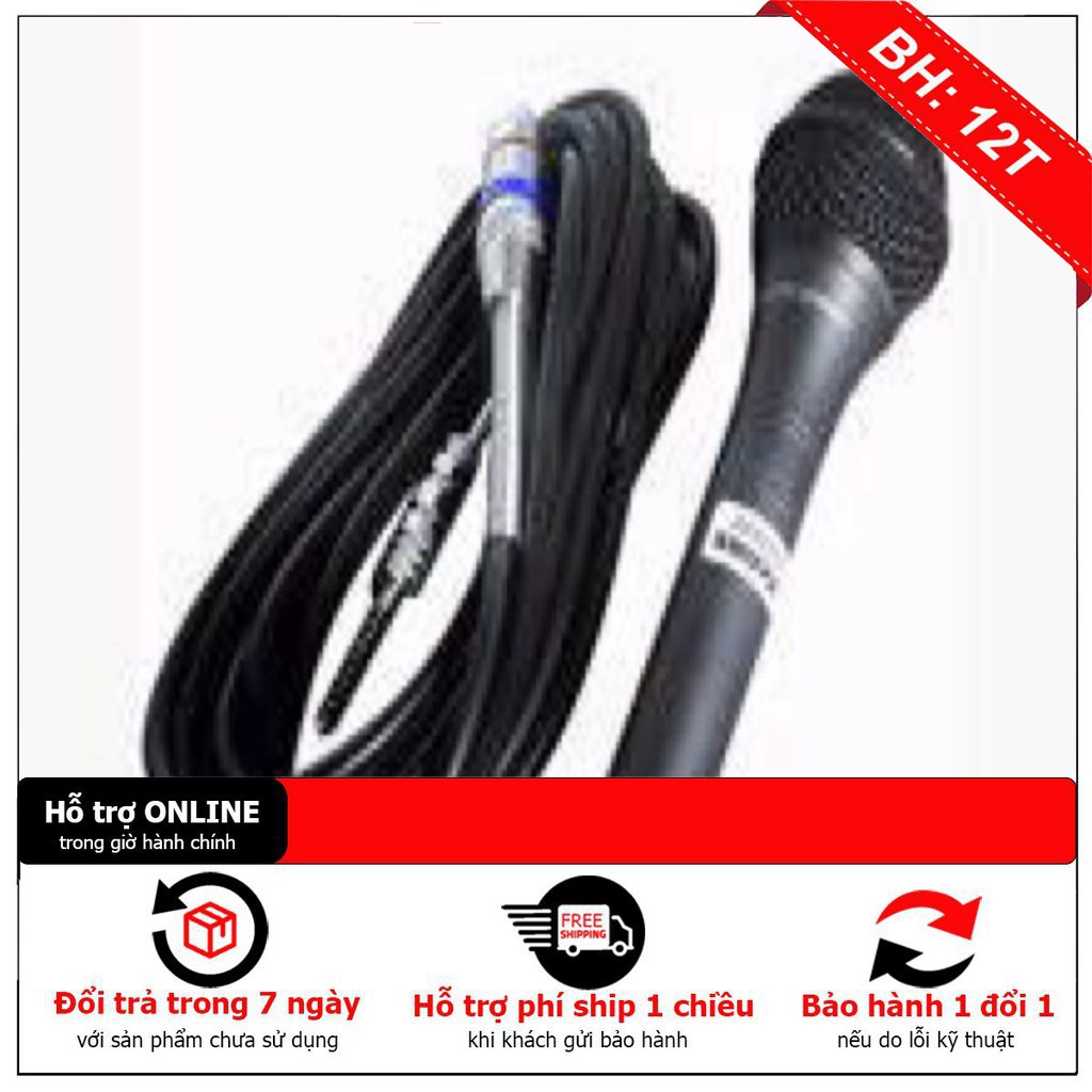 [ HÀNG CHẤT LƯỢNG] Micro Karaoke Shure 959 dây dài 5m - Giá tốt nhất miền nam