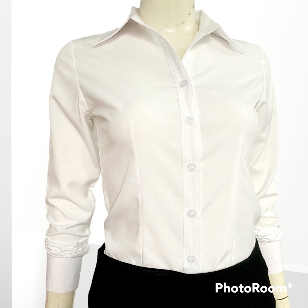 Áo sơ mi trắng công sở nữ MAI AN tay dài form nhỏ mặc cực tôn dáng sang trọng SMTD01