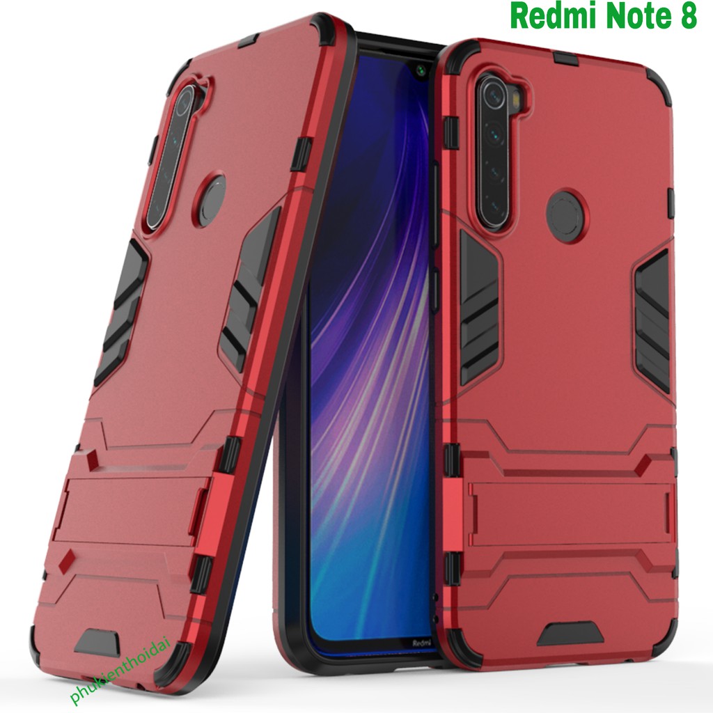 Ốp lưng Iron Man Redmi Note 8 chống sốc chống va đập mạnh trên 2 mét cao cấp