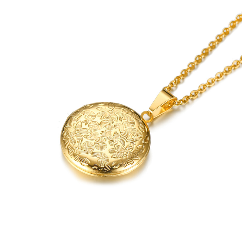 Dây Chuyền Mặt Locket Bằng Thép Không Gỉ Cho Nữ