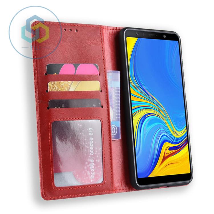 Bao Da Nắp Gập Có Nam Châm Hít Cho Samsung A 7 2018 Sm-a 750 Gn / Ds A 7 | BigBuy360 - bigbuy360.vn