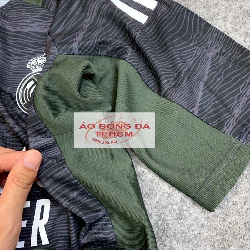REAL mùa 21/22 GOALKEEPER - Áo Bóng Đá bản PLAYER hàng Thái - REAL Thủ Môn ĐEN