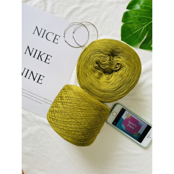 Sợi Tencel - Sợi chập 4 cỡ 0.8mm - Sợi mền, mát và bóng nhẹ - Dùng cho đan móc áo, váy bikini, áo dài...